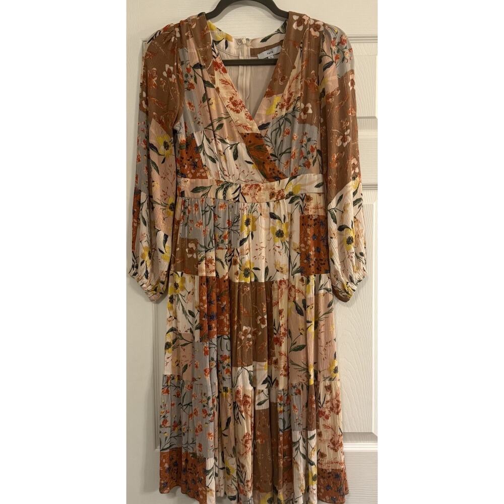 Fate Midi Dress Sz Small Patchwork Boho Peasant Western‎ Romantic Feminine Flowy